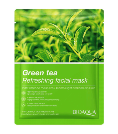 Green Tea Refreshing Facial Sheet Mask -Bioaqua