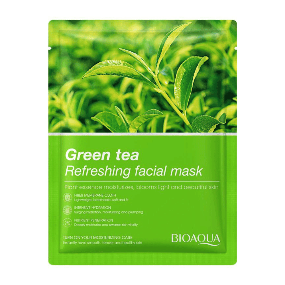Green Tea Refreshing Facial Sheet Mask -Bioaqua