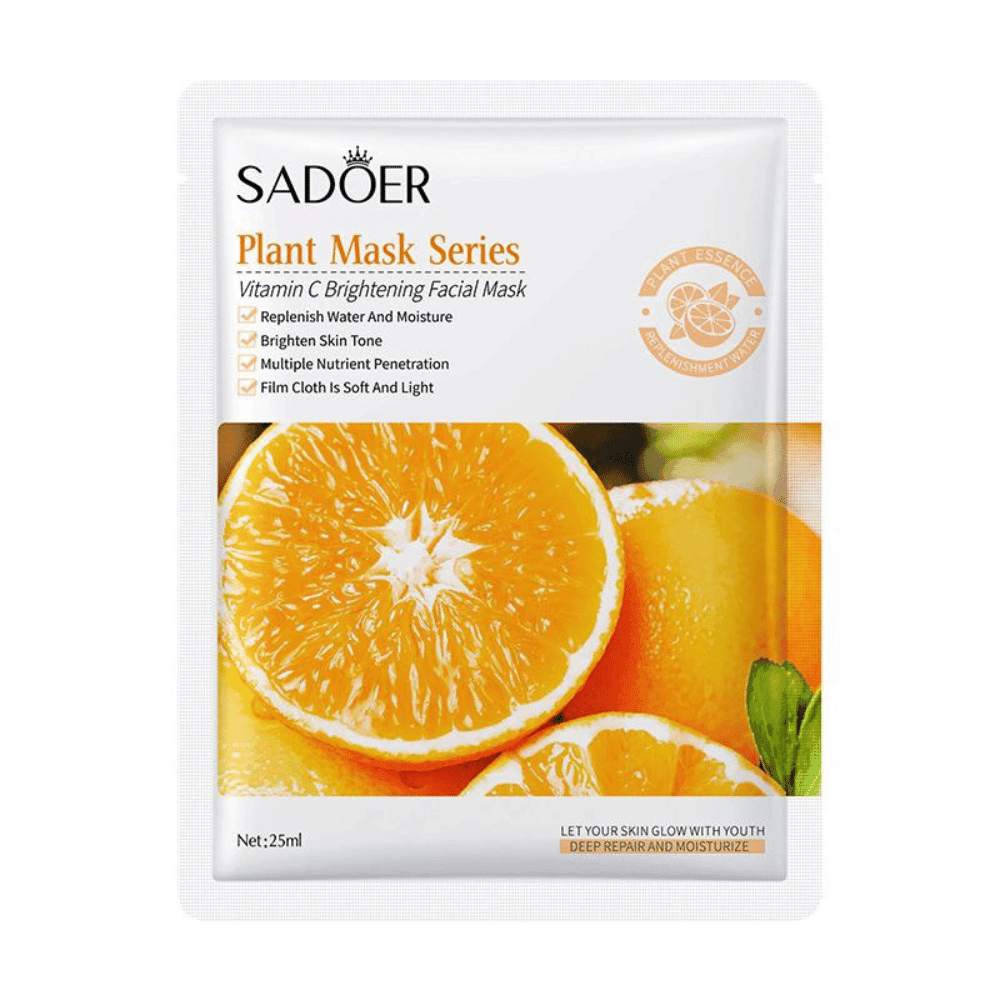 Plant Mask Series Vitamin C Brightening Facial Sheet Mask -Sadoer