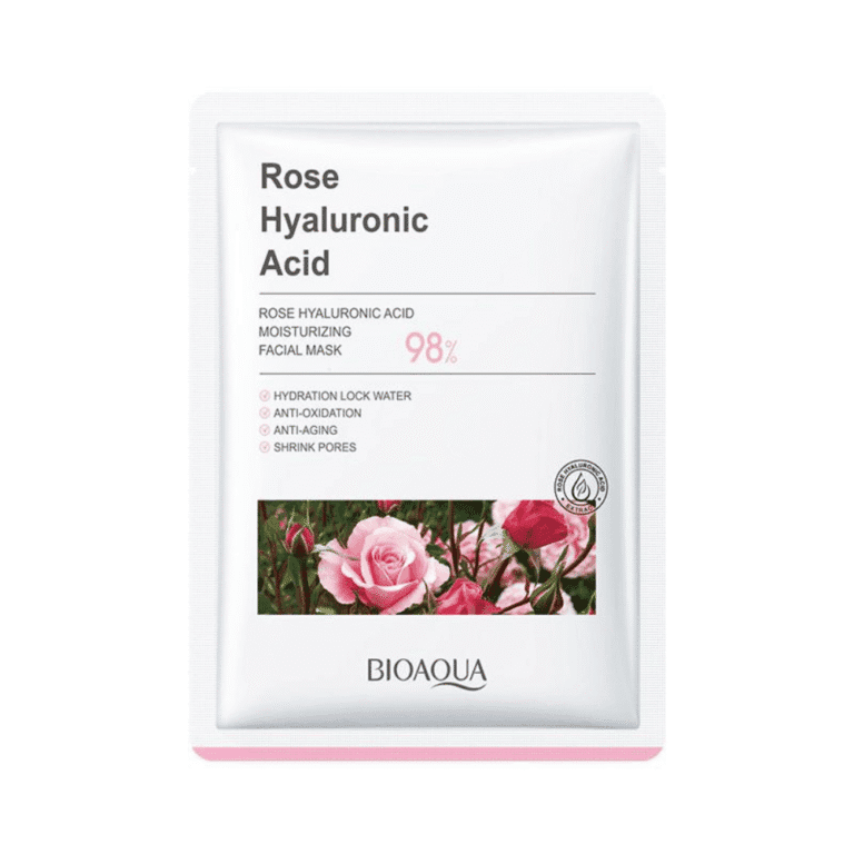 Rose Hyaluronic Acid Facial Sheet Mask - Bioaqua
