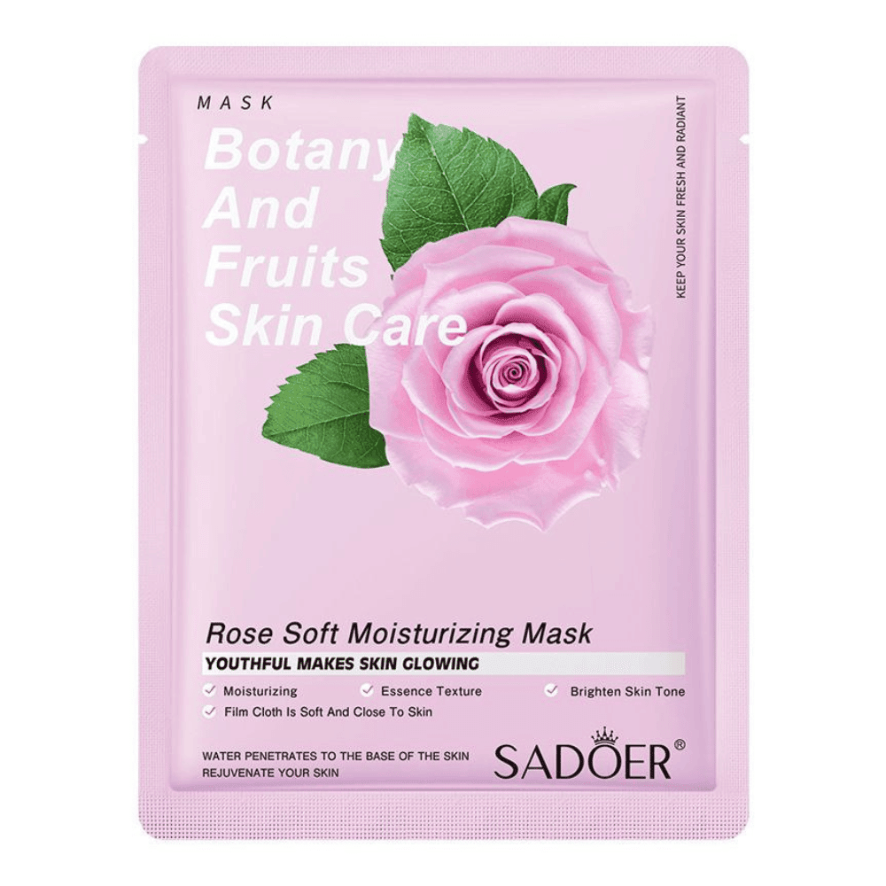 Botany And Fruits Rose Moisturizing Face Sheet Mask - SADOER