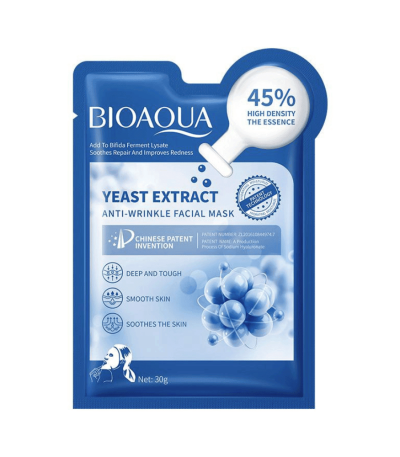 Yeast Extract Anti-Wrinkle Facial Mask - Bioaqua