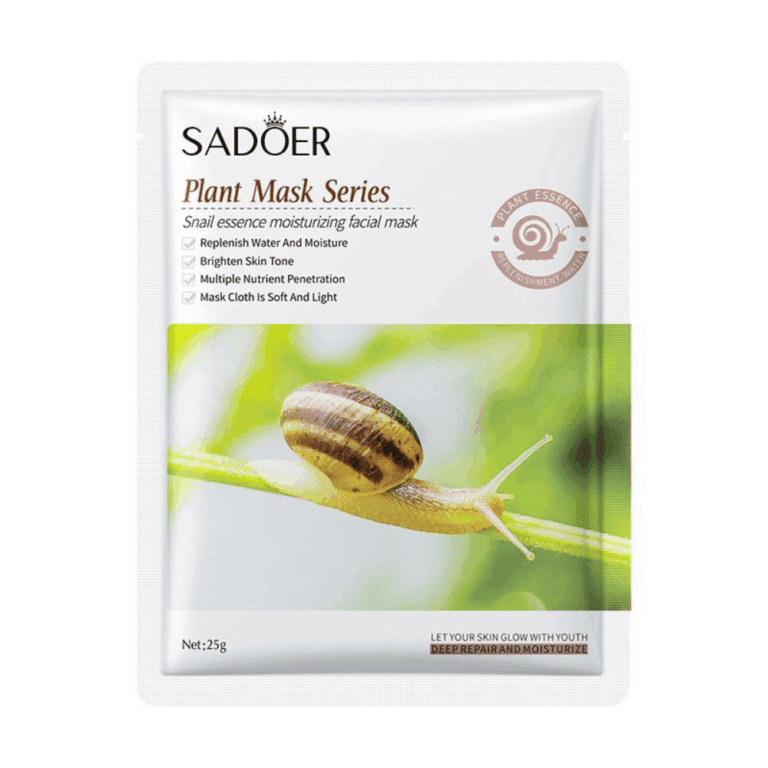 Plant Mask Series Snail Essence Moisturizing Facial Mask - SADOER