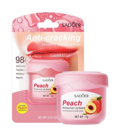 Sadoer - Anti-Cracking Moisturize Lip Balm - Peach