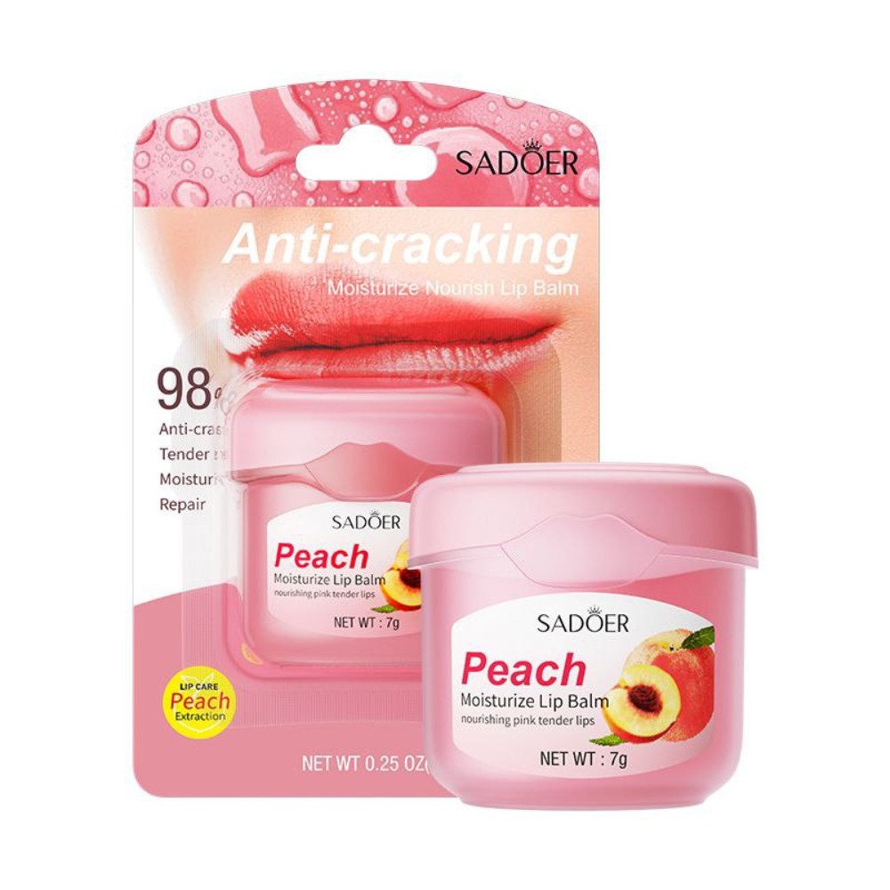 Sadoer - Anti-Cracking Moisturize Lip Balm - Peach