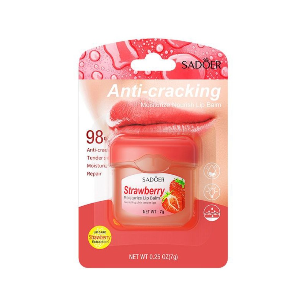 Sadoer - Anti-Cracking Moisturize Lip Balm - Strawberry