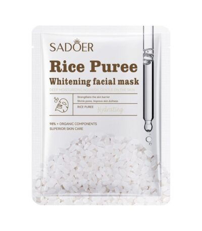 Sadoer Rice Puree Whitening - Facial Sheet Mask