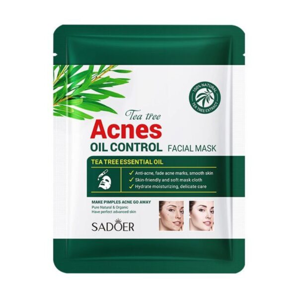 Sadoer Acnes Oil Control Tea Tree Essential Oil - Facial Sheet Mask