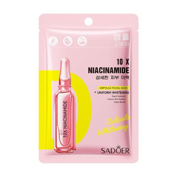 SADOER 10x Niacinamide Ampoule - Facial Sheet Mask